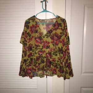 Loft Ruffle Sleeve Blouse